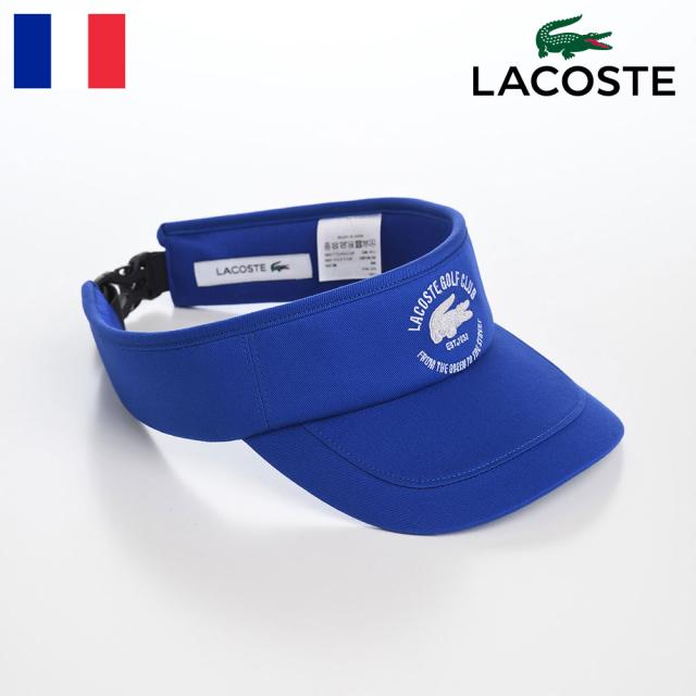 LACOSTE ラコステ 帽子 ロゴキャップ CAP サンバイザー カジュアル シンプル ワニロゴ 普段使い スポーツ ユニセックス フランスブランド LACOSTE GOLF CLUB VISOR（ラコステゴルフクラブバイザー） L1291 ブルーの通販は
