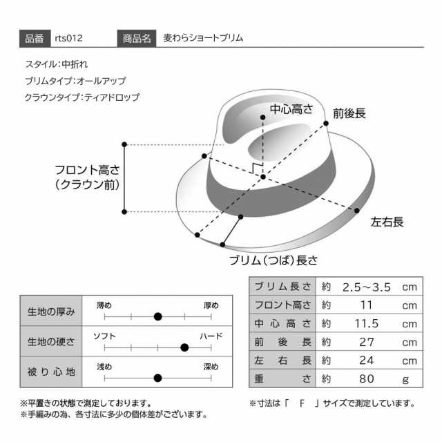 RETTER ストローハット 麦わら帽子 中折れハット つば短め 父の日 春 夏 メンズ レディース ユニセックス カジュアル おしゃれ 普段使い 