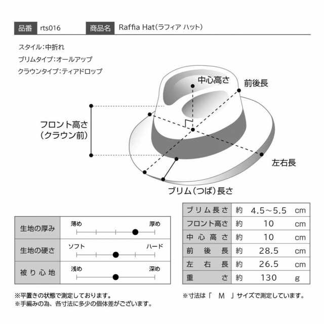 RETTER ストローハット 麦わら帽子 中折れハット 父の日 春 夏 メンズ レディース ユニセックス カジュアル おしゃれ 普段使い 日除け 熱