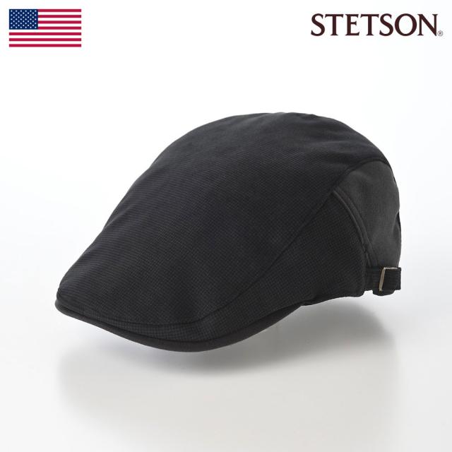 STETSON 帽子 ハンチング帽 メンズ レディース 秋 冬 キャップ cap ハンチングベレー カジュアル シンプル おしゃれ 普段使い ファッション小物 アメリカブランド ステットソン SIDE FREE HUNTING SUEDO（サイドフリーハンチング スエード）SE484 ブラックの通販は 10,296円