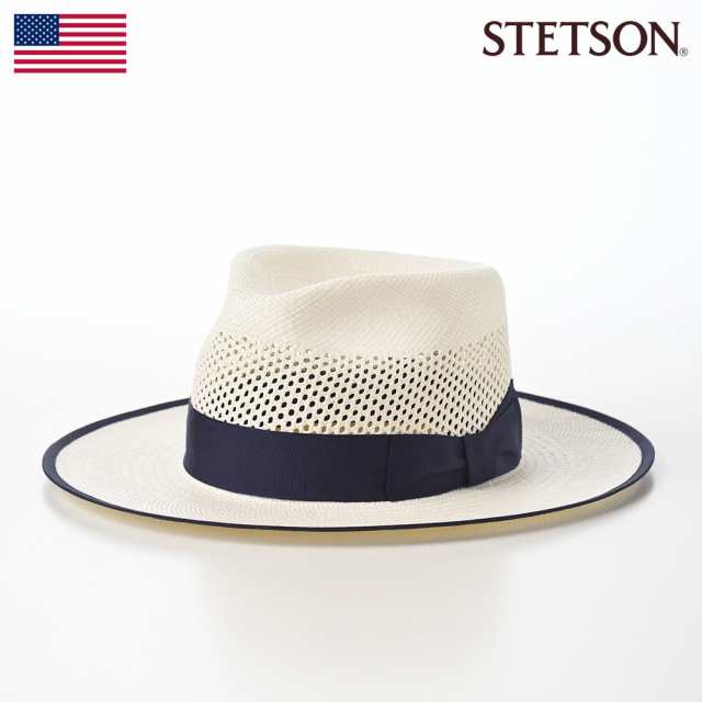 STETSON パナマハット パナマ帽 中折れハット メンズ 帽子 本パナマ 春 夏 おしゃれ アメリカブランド ステットソン FLAT LACE PANAMA（