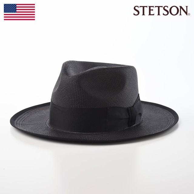 STETSON ステットソン パナマ帽 パナマハット 帽子 中折れハット メンズ レディース 本パナマ 春 夏 つば広 フラットブリム アジャスター