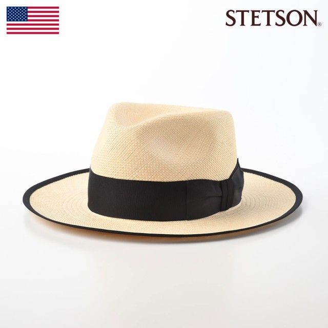 STETSON ステットソン パナマ帽 パナマハット 帽子 中折れハット メンズ レディース 本パナマ 春 夏 つば広 フラットブリム アジャスター