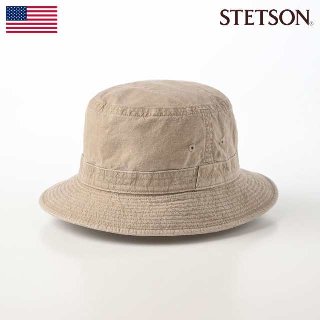 STETSON サファリハット バケットハット メンズ ソフト帽子 ソフトハット 春 夏 秋 冬 COTTON OVERDYE WASHED HAT（コットンオーバーダイ