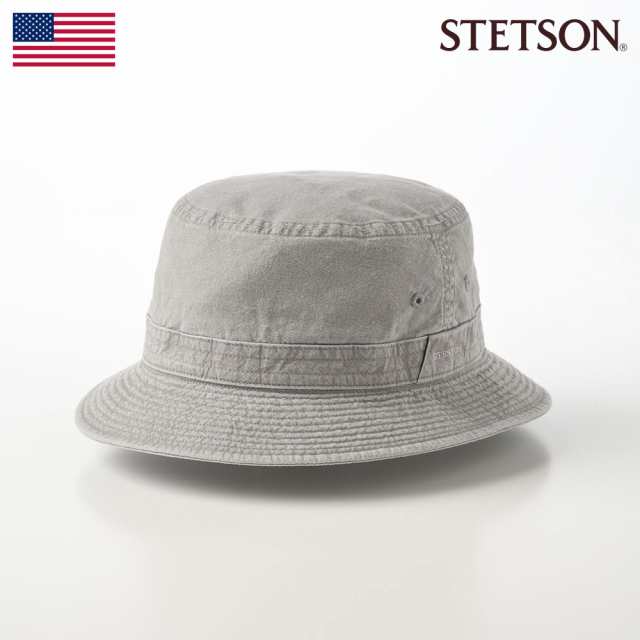 STETSON サファリハット バケットハット メンズ ソフト帽子 ソフトハット 春 夏 秋 冬 COTTON OVERDYE WASHED HAT（コットンオーバーダイ