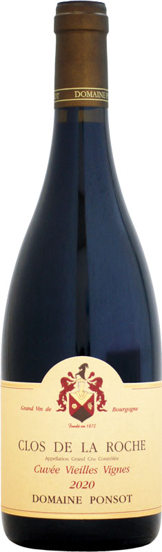 ドメーヌ・ポンソ クロ・ド・ラ・ロッシュ グラン・クリュ キュヴェ ヴィエーユ・ヴィーニュ [2020]750ml (赤ワイン)