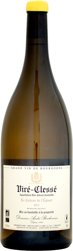 【クール配送】【マグナム瓶】アンドレ・ボノーム ヴィレ・クレッセ ル・コトー・ド・レピネ [2021]1500ml (白ワイン)