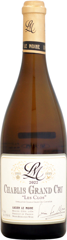 ルシアン・ル・モワンヌ シャブリ グラン・クリュ レ・クロ [2022]750ml (白ワイン)
