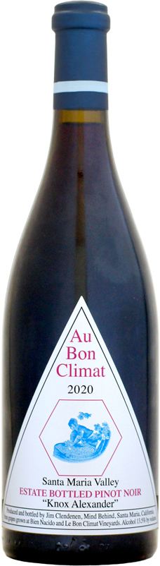【クール配送】オー・ボン・クリマ ピノ・ノワール ノックス・アレキサンダー サンタ・マリア・ヴァレー [2020]750ml (赤ワイン)
