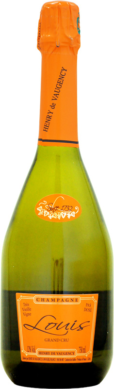 【クール配送】アンリ・ド・ヴォージャンシー キュヴェ・ルイ パ・ドゼ トレ・ヴィエイユ・ヴィーニュ グラン・クリュ NV 750ml