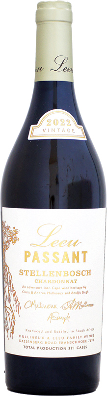 【クール配送】リーウ・パッサン ステレンボッシュ シャルドネ [2022]750ml (白ワイン)