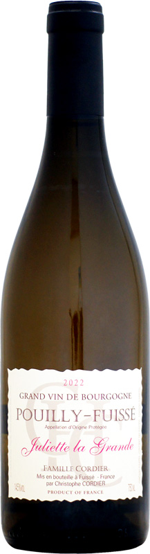 【クール配送】ファミーユ・コルディエ プイィ・フュイッセ ジュリエット・ラ・グランド [2022]750ml (白ワイン)