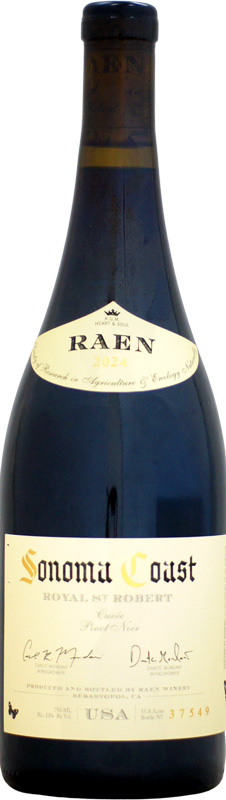 【クール配送】レイン ロイヤル・セント・ロバート ピノ・ノワール ソノマ・コースト [2024]750ml (赤ワイン)