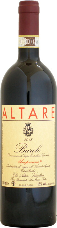 【クール配送】エリオ・アルターレ バローロ ウノ・ペル・ウノ [2018]750ml (赤ワイン)の通販は