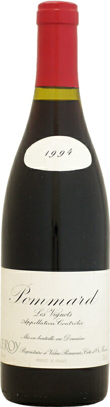 クール配送】ドメーヌ・ルロワ ポマール レ・ヴィーニョ [1994]750ml