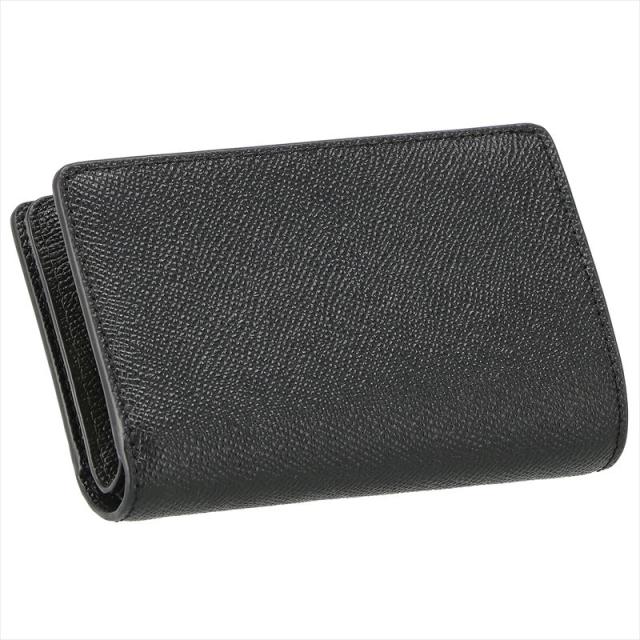 新品　coach コーチ　ブラック　二つ折り財布　6390 コーチ COACH 財布 二つ折り財布 レディース ロゴ ブラック 黒