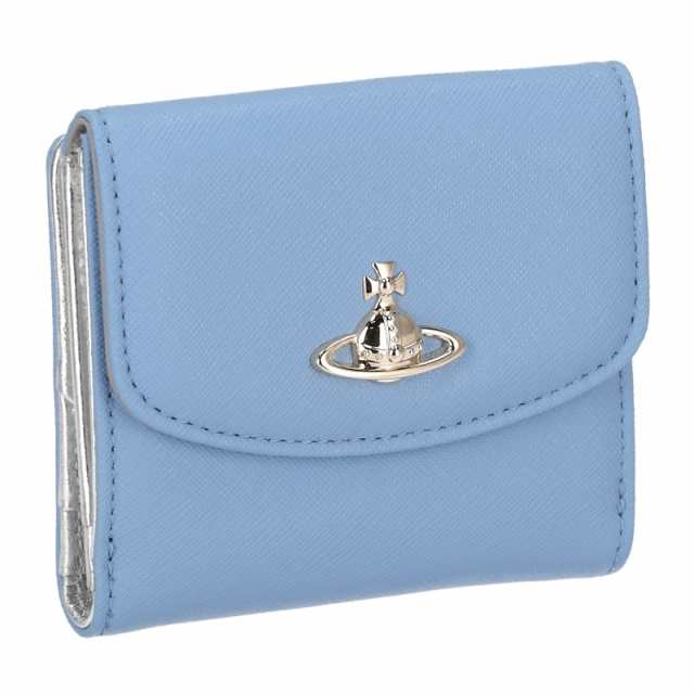 ヴィヴィアン ウエストウッド Vivienne Westwood 二つ折財布 51150003-SAFFIANO LIGHT BULEの通販は