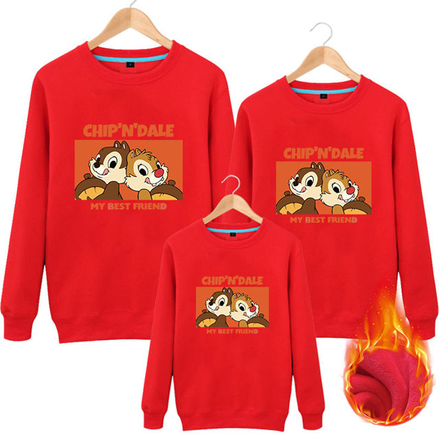 チップとデール ペアトレーナー チップとデール 手つなぎトレーナー