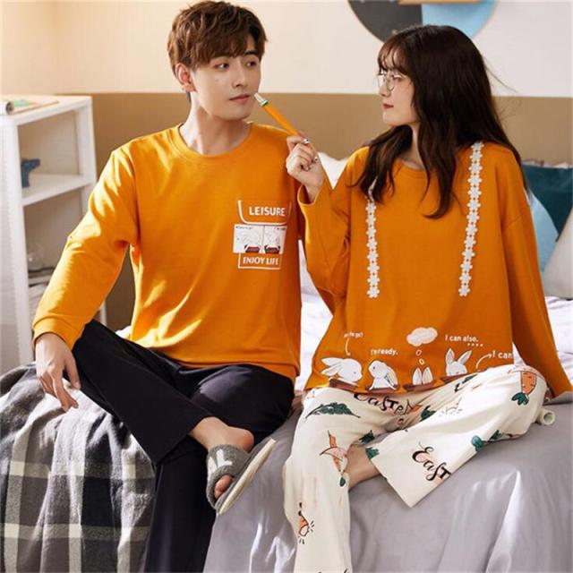 ペアパジャマ ルームウェア ペアルック カップル パジャマ レデイース メンズ 寝巻き 男女セット ナイトウェア お揃い 部屋着