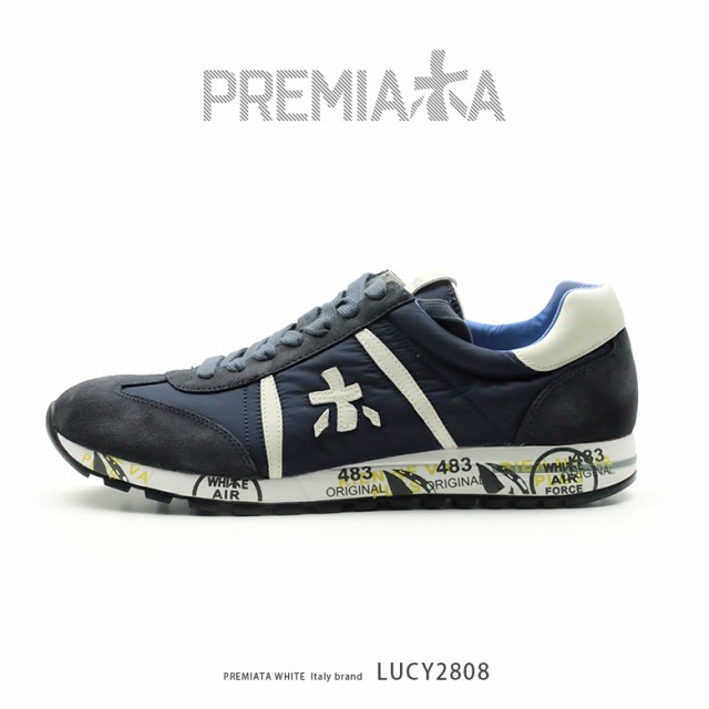 【2019AW 追加入荷予定！】PREMIATA WHITE プレミアータ ホワイト LUCY（pre-lucy2808）ネイビー インポートシューズ 返品可 交換無料　