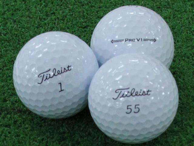 ABランク タイトリスト Titleist PRO V1 2021年モデル 50個 球手箱 ロストボール