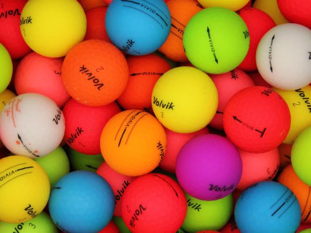 ABランク ボルビック volvik vivid マットカラー混合 50個 球手箱 ロストボール
