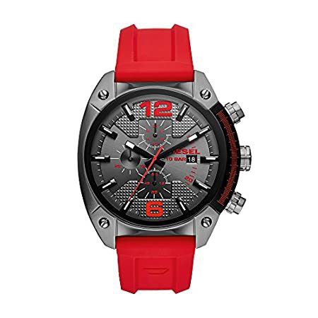 腕時計 Diesel Men's Overflow Stainless Steel Quartz Watch with