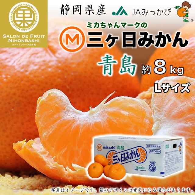 マーケット－通販サイト　マーケット　サロンドフルーツ２　の通販はau　静岡県産　青島　12月27日-12月31日の納品]　Lサイズ　約8kg　三ケ日みかん　PAY　予約　au　2023年　PAY