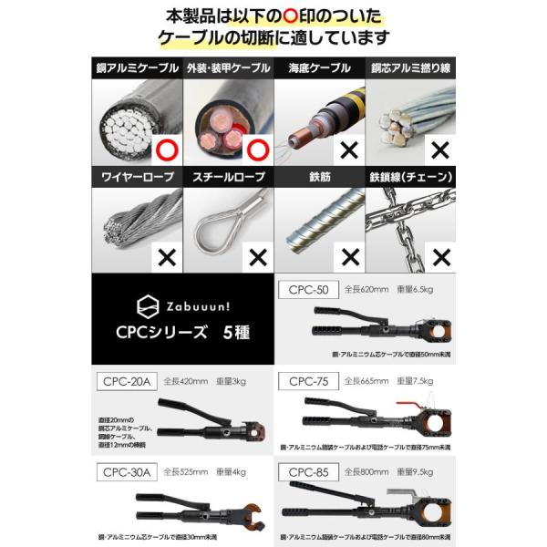 ケーブルカッター油圧式 Φ75mm 出力9トン アルミケーブル 銅線 ACSR 太物 切断機 装甲ケーブル 銅芯 専用ケース 説明書付きの通販は ケーブルカッター油圧式 Φ75mm 出力9トン アルミケーブル 銅線 ACSR 太物 切断機 装甲ケーブル 銅芯 専用ケース 説明書付きの通販は