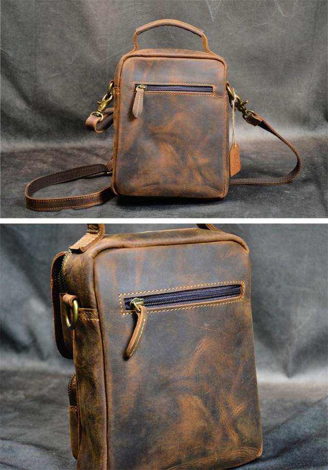 本革 ハンドメイド メンズ ボディバッグ クロスバッグ 牛革 革バッグ クレイジーホースレザー 肩掛け 斜め掛け ビンテージスタイル bgs10 本革 ハンドメイド メンズ クロスボディバッグ 牛革 革バッグ