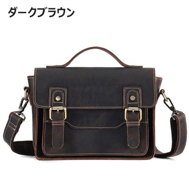 本革 ハンドメイド ショルダーバッグ メッセンジャーバッグ 通勤バッグ 小さめ 牛革 革バッグ クレイジーホースレザー ビンテージスタイル bgs13 本革 ハンドメイド ショルダーバッグ メッセンジャーバッグ 通勤バッグ