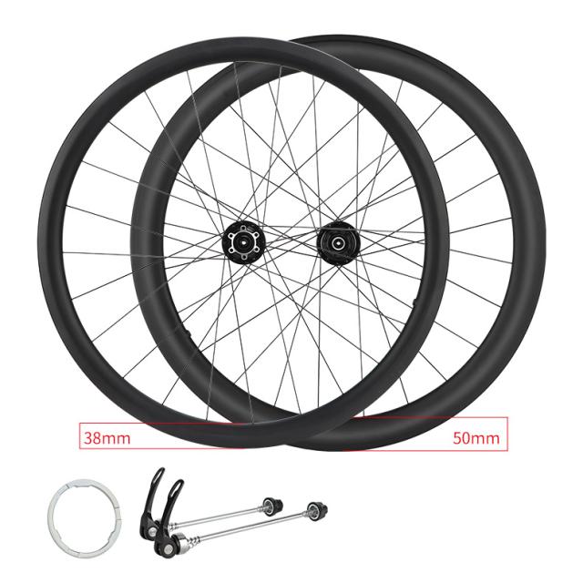 MEROCA カーボンホイール ロードバイク 700C 完組 前後セット ディスク