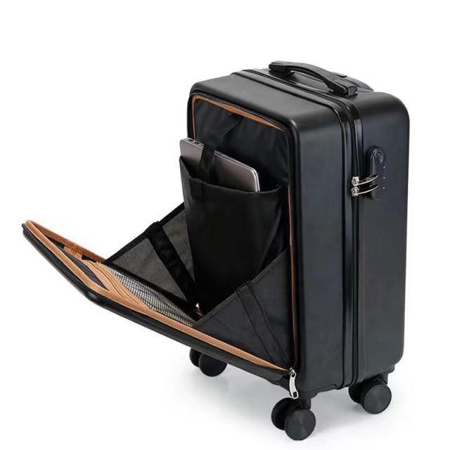 旅行バッグ 向こう正面明けひろげ 前食い違い 持ちはこび入れもの 機内持ち込み 軽さ腹積もり  キャリーバッグ 大収容能力 大型 静音 ダブルキャスター 耐衝撃 周遊 国内旅する cca112
