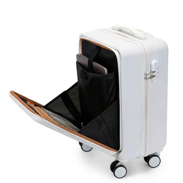 旅行バッグ 向こう正面明けひろげ 前食い違い 持ちはこび入れもの 機内持ち込み 軽さ腹積もり  キャリーバッグ 大収容能力 大型 静音 ダブルキャスター 耐衝撃 周遊 国内旅する cca112