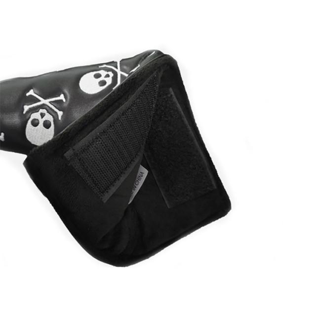 RIFE DUKE ブラックサテン 35インチ ピン型 パター ヘッドカバー付 ARFashion アルファッション ハートドットカラー XS レッド