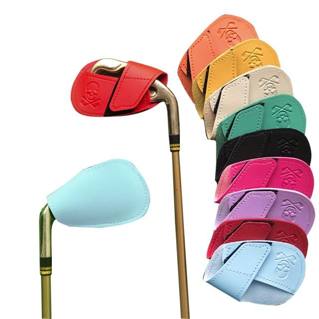 バラ売り可！ハンドメイド【本革調／レザーアイボリー】ゴルフクラブ用ヘッドカバー バラ売り可！ハンドメイド【本革調／レザーアイボリー】ゴルフ