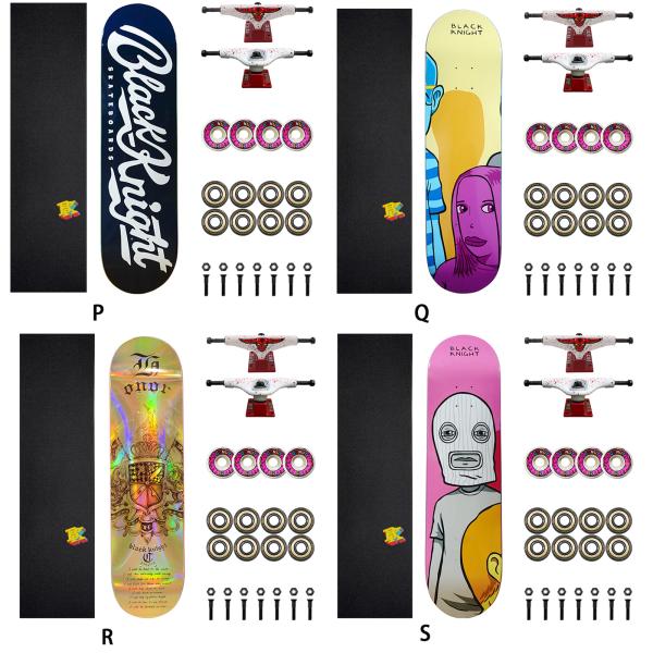 Black knightスケートボード コンプリート スケボー 完成品 アクスル