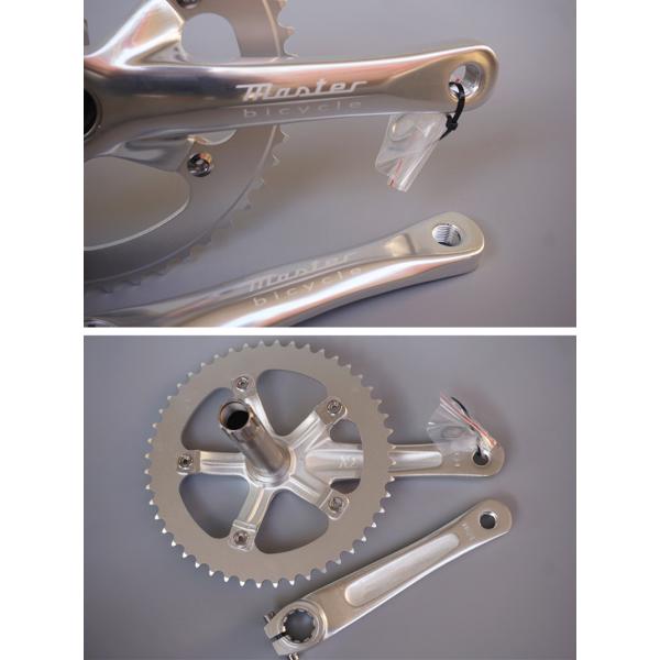 ピスト用 クランクセット BCD130/165mm/48T チェーンホイール 