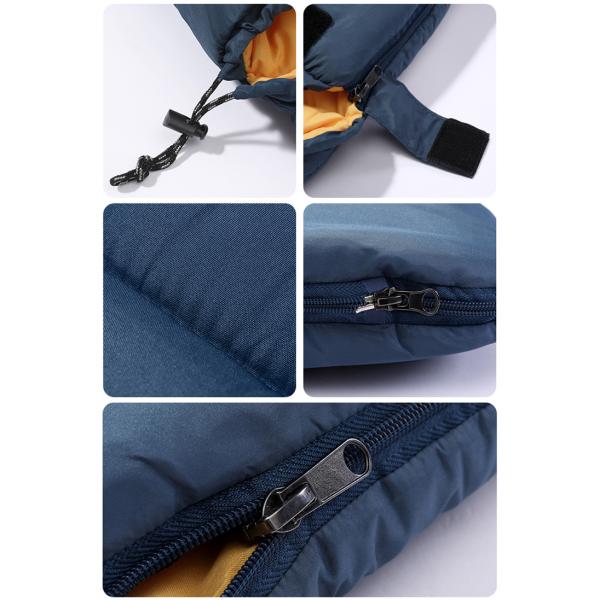 CAMEL 寝袋 布団 シュラフ 人工ダウン 240T高密度生地 テーパード封筒