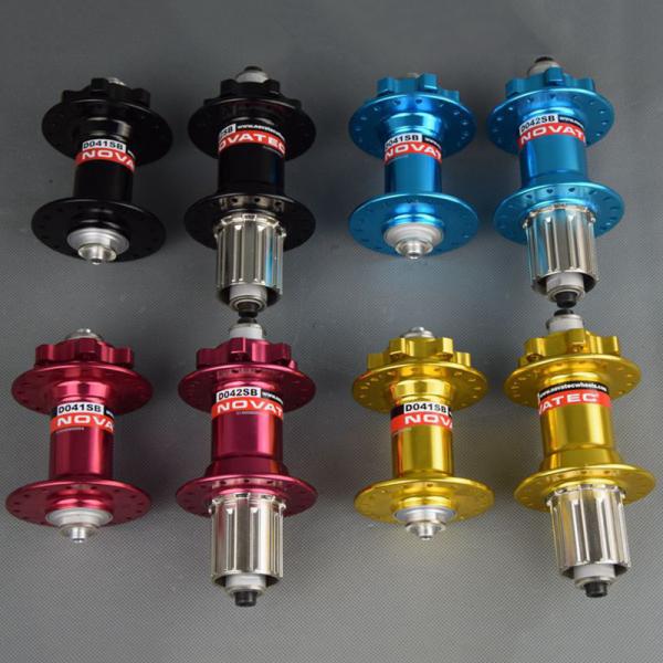 NOVATEC MTB カセットフリーハブ 28/32/36H 前後セット 自転車ハブ ディスクブレーキ カセットハブ D041SB/D042SB