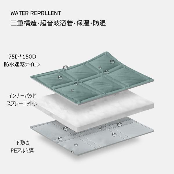 ETROL レジャーシート 200*200cm ピクニックマット 大判 4-6人用 折りたたみ 防水速乾 PEアルミ 超音波無縫製加工 etr3_16