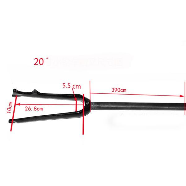 Flash Foxフォーク 14/16/20インチ(451) フルカーボン フロント