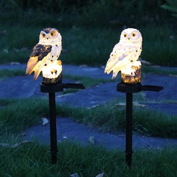 ソーラー オウム 芝生 ライト 単品/セット ソーラーライト フクロウ オウム ワシ 鳥 芝生 地面