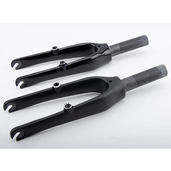 フロントフォーク Vブレーキ カーボンフォーク 20インチ BMX 自転車 3K フロントフォーク サイクリングパーツ 28.60mm