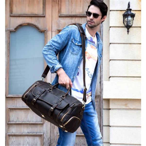 レザー 本革 牛革 メンズ 2WAY トラベルバッグ ショルダーバッグ 底鋲付き 自立 靴ポケット付き ボストンバッグ mnk378 レザー 本革 牛革 メンズ 2WAY トラベルバッグ ショルダーバッグ 底鋲