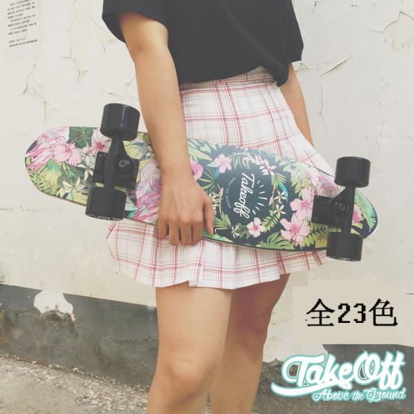 クルーザースケートボード コンプリート スケボー スケート 23カラー 街乗りのクルーザー パーク ストリート ジュニア 大人 子供 初心者 taof01