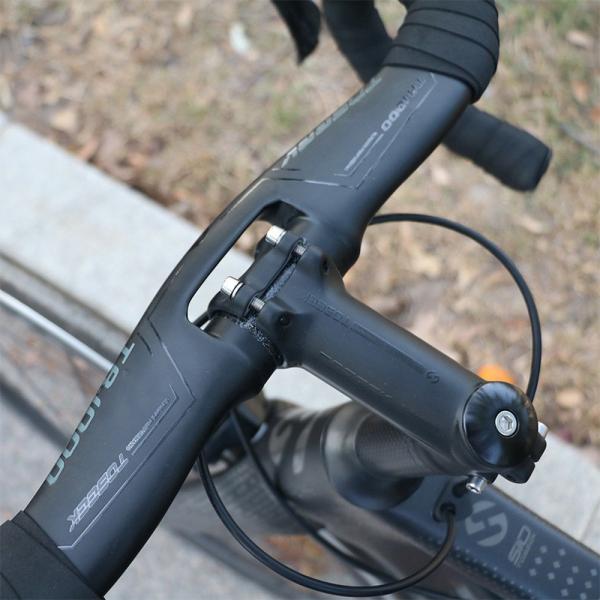 TOSEEKドロップハンドル 31.8*440mm カーボンハンドル ロードバイクハンドル ピストハンドル コンピューターマウント付き TK059_8