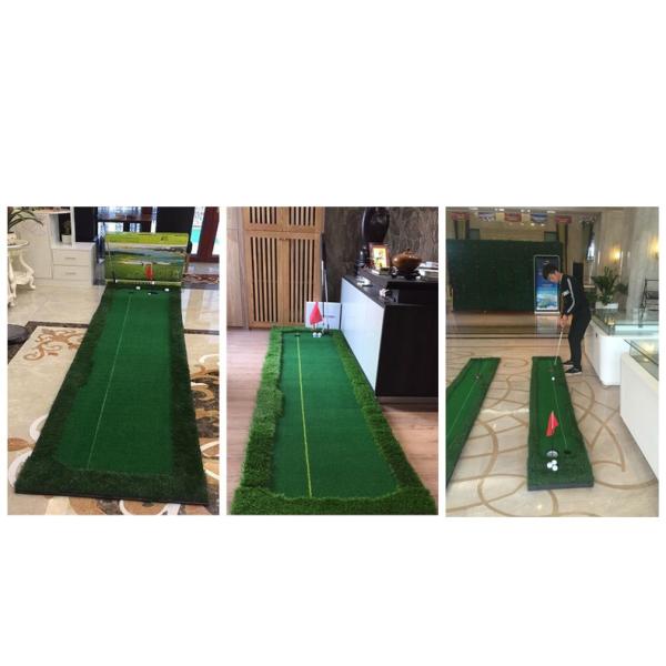 ゴルフ パターマット 3m 屋外 屋内 練習 本格 EVA 人工芝 パッティング