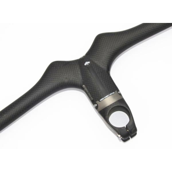 TOSEEK ステム一体型 MTBハンドル TORAYカーボン フラットバー