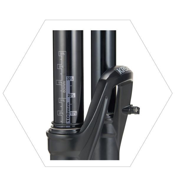 KRSEC エアフロントフォーク MTBサスペンションフォーク 26/27.5/29